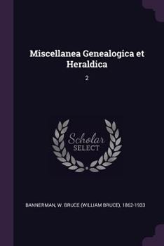 Paperback Miscellanea Genealogica et Heraldica: 2 Book