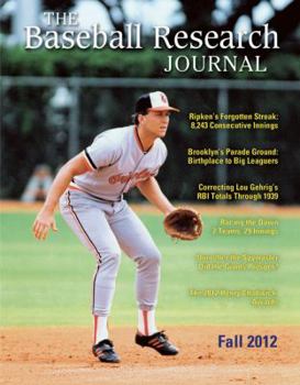 Paperback Baseball Research Journal (Brj), Volume 41 #2 Book
