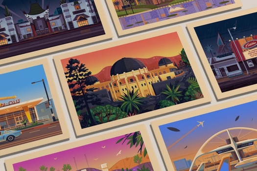 Gift Golden Hour Postcards: The Architectural Treasures of Los Angeles Book