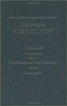 Hardcover Biomembranes, Part I: Visual Pigments and Purple Membranes, II (Volume 88) (Methods in Enzymology, Volume 88) Book