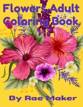 Paperback Flower Adult Coloring Book