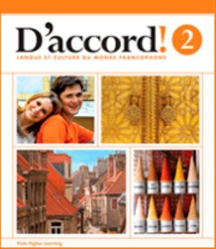 Textbook Binding D'accord! Level 2 (2015) Student Edition w/ Supersite Code and Cahier de l’élève - Bundle Book
