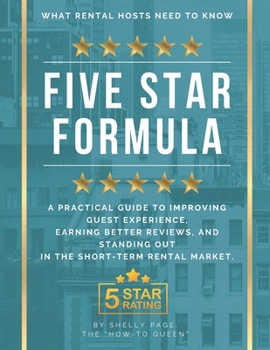 Paperback Five Star Formula: What Rental Hosts Need to Know Book