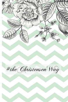 #theChristensenWay: Mint Chevron 6 x 9 inch 120 Pages Journal Diary Notebook for the Christensen Family