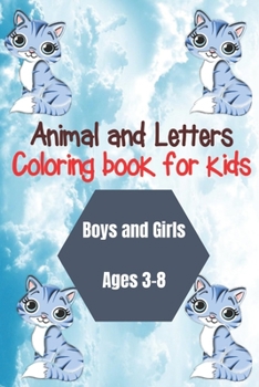 Paperback Animal and Letters Coloring Book for kids Boys & Girls ages 3-8 Book