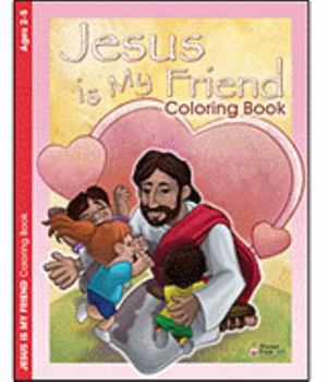 Paperback Jesus Is My Friend: Coloring Book [Large Print] Book