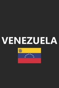 Venezuela: Venezuelan Flag Country Notebook Journal Lined Wide Ruled Paper Stylish Diary Vacation Travel Planner 6x9 Inches 120 Pages Gift