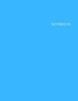 Paperback Notebook: Lined Notebook - Size (8.5 x 11 in) - 100 Pages - Cerulean Cover Book