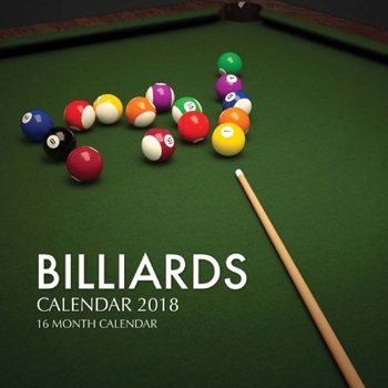 Paperback Billiards Calendar 2018: 16 Month Calendar Book