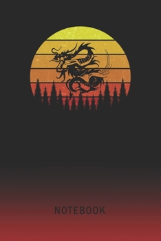 Paperback Notebook: Tribal Dragon Blank Wide Ruled Lined Paper Notepad - Writing Pad Journal - Assignments Taking Class Notes Homework Stu Book