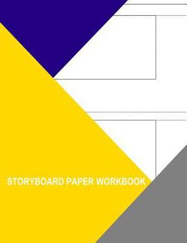 Paperback Storyboard Paper Workbook: 4:3 Ratio 1x2 Grid Book