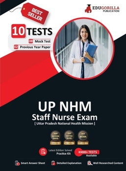 Paperback UP NHM Staff Nurse Book 2023 (English Edition) - 8 Full Length Mock Tests and 2 Previous Year Papers (1000 Solved Questions) with Free Access to Onlin Book