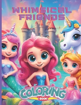Whimsical Friends Coloring Book: Preschool Coloring Book Featuring Princesses, Mermaids and Unicorn Friends