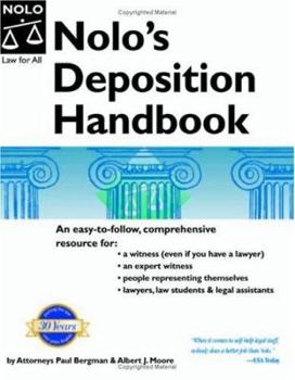 Paperback Nolo's Deposition Handbook Book
