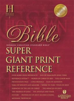 Imitation Leather Super Giant Print Reference Bible-HCSB [Large Print] Book