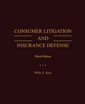 Paperback Consumer Litigation and Insurance Defense Book