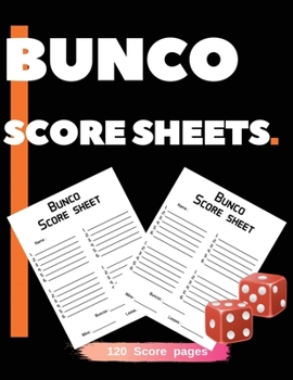 Bunco Score Sheets: Game Record Keeper Notebook makes it easy to keep track of scores for the popular dice game of Bunco.
