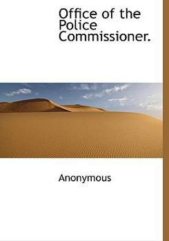 Paperback Office of the Police Commissioner. [Large Print] Book