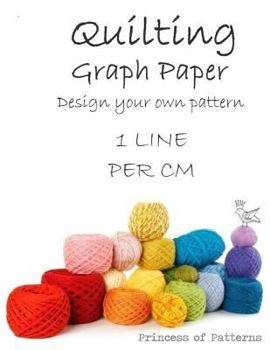Paperback Quilt Graph Paper: Diagonal 1 Line Per Cm Book