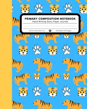 Paperback Primary Composition Notebook Hand Writing Story Paper Journal: 9 Double Lines with Dotted Middle Line Pre-K-2 School Exercise Book - 120 Story Pages - Book