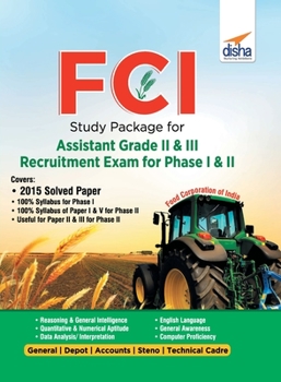 Paperback FCI Study Package for Assistant Grade II & III Recruitment Exam for Phase I & II 2nd Edition Book