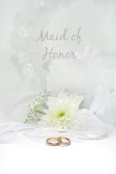 Maid of Honor: Grey and white floral wedding notebook jotter