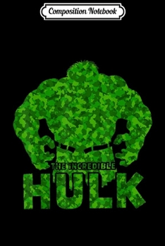 Composition Notebook: Marvel The Incredible Hulk Camouflage Graphic  Journal/Notebook Blank Lined Ruled 6x9 100 Pages