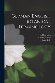 Paperback German English Botanical Terminology Book