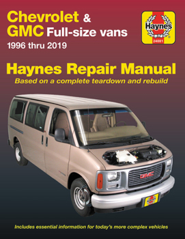 Paperback Chevrolet & GMC Full-Size Vans 1996-19 Book