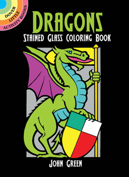 Paperback Dragons Stained Glass Coloring Book