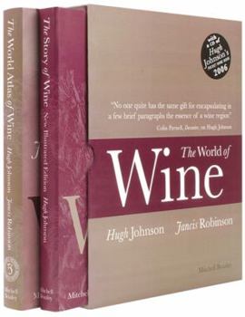 Hardcover The World of Wine: The World Atlas of Wine/The Story of Wine [With CD of Hugh Johnson's Pocket Wine Book 2006] Book
