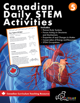 Paperback Canadian Daily Stem Activities Grade 5 Book