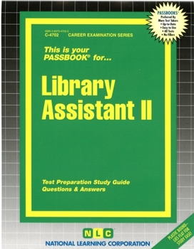 Spiral-bound Library Assistant II: Passbooks Study Guide Book