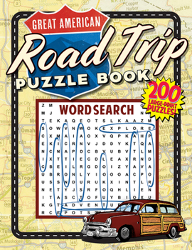 Paperback Great American Road Trip Puzzle Book