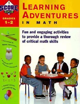 Paperback Kaplan Learning Adventures in Math Grades 1-2 Book