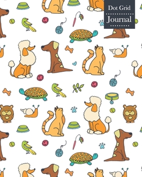 Dot Grid Journal: Notebook Planner with Cute Pets Themed Cover Design