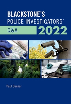 Paperback Blackstone's Police Investigators' Q&A 2022 Book