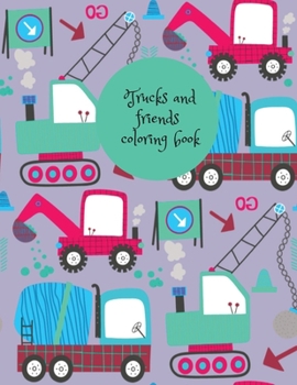 Paperback Trucks and friends coloring book