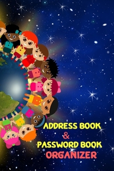 Paperback Address Book & Password Book Organizer: This Book Tracker To Protect Your Personal Internet Website. Great Gift. So Cute. Book