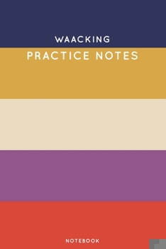 Paperback Waacking Practice Notes: Cute Stripped Autumn Themed Dancing Notebook for Serious Dance Lovers - 6"x9" 100 Pages Journal Book