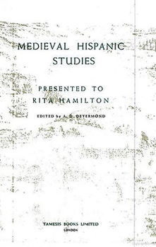 Paperback Medieval Hispanic Studies Presented to Rita Hamilton Book