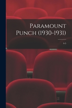 Paperback Paramount Punch (1930-1931); 4-5 Book