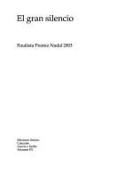 Paperback El gran silencio (Áncora & Delfin) Book