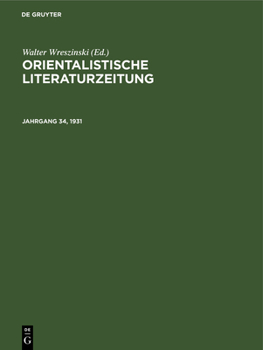 Hardcover Januar 1931 [German] Book