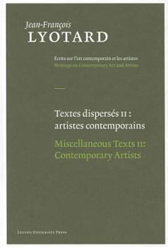Hardcover Miscellaneous Texts: Aesthetics and Theory of Art and Contemporary Artists Book