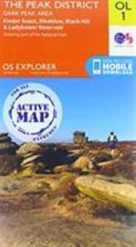 Map OS Explorer Map Active OL1 The Peak District: Dark Peak Area (OS Explorer Active) Book