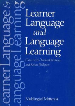 Paperback Learner Language and Language Learning Book