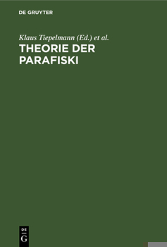 Hardcover Theorie der Parafiski [German] Book