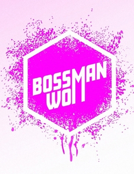 Paperback Boss Woman: Feminist Workout Log Book & Habit Tracker: Pink Splatter Book