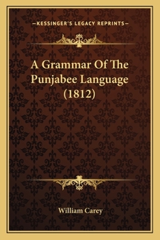 Paperback A Grammar Of The Punjabee Language (1812) Book